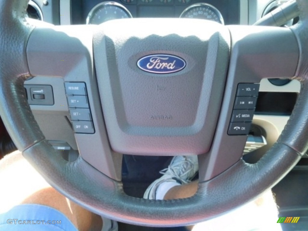 2010 F150 XL SuperCab 4x4 - Red Candy Metallic / Tan photo #21