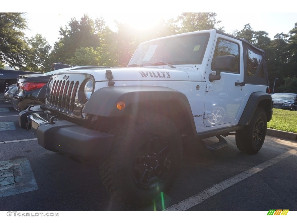 2015 Wrangler Willys Wheeler 4x4 - Bright White / Black photo #1