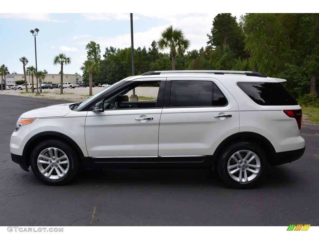 2014 Explorer XLT - White Platinum / Charcoal Black photo #15