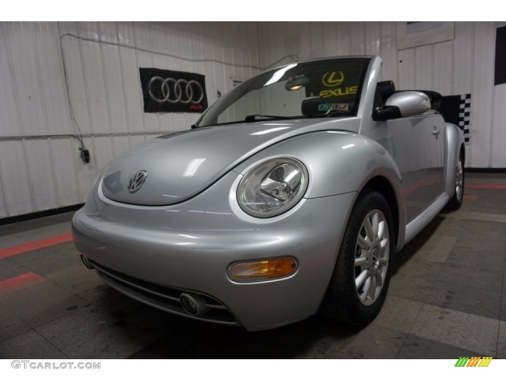 2004 New Beetle GLS Convertible - Reflex Silver Metallic / Black photo #3