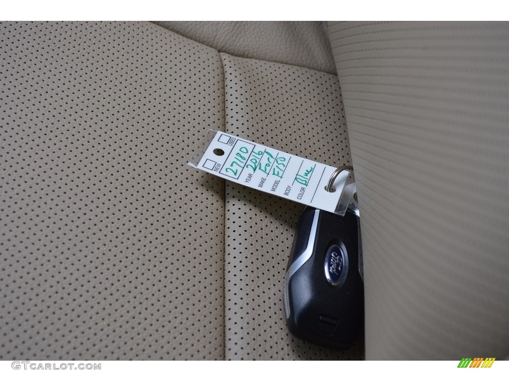 2016 F150 Lariat SuperCrew 4x4 - Blue Jeans / Medium Light Camel photo #65