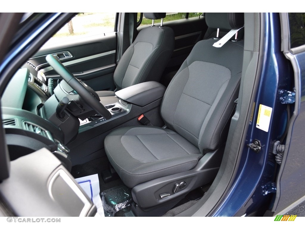 Ebony Black Interior 2017 Ford Explorer XLT Photo #115249615