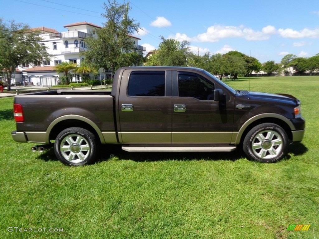 2005 F150 King Ranch SuperCrew - Dark Stone Metallic / Castano Brown Leather photo #11