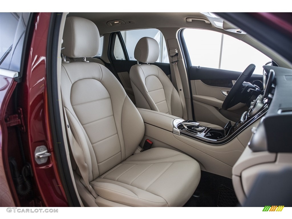 Silk Beige/Black Interior 2017 Mercedes-Benz GLC 300 Photo #115251884