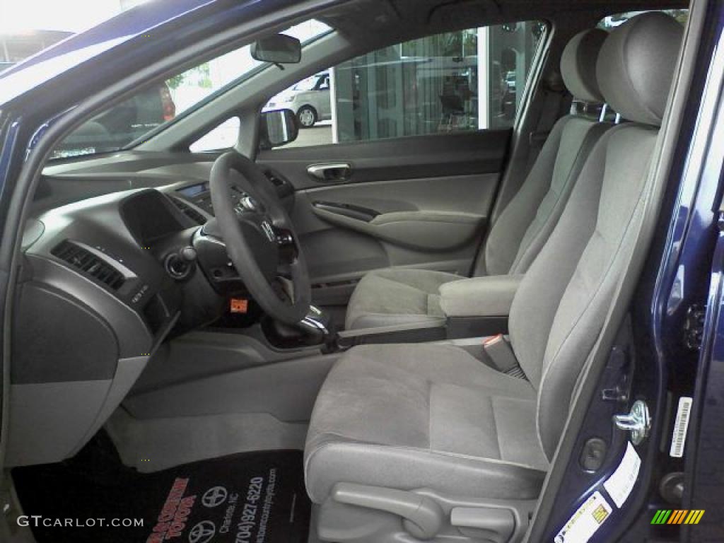 2007 Civic LX Sedan - Royal Blue Pearl / Gray photo #6