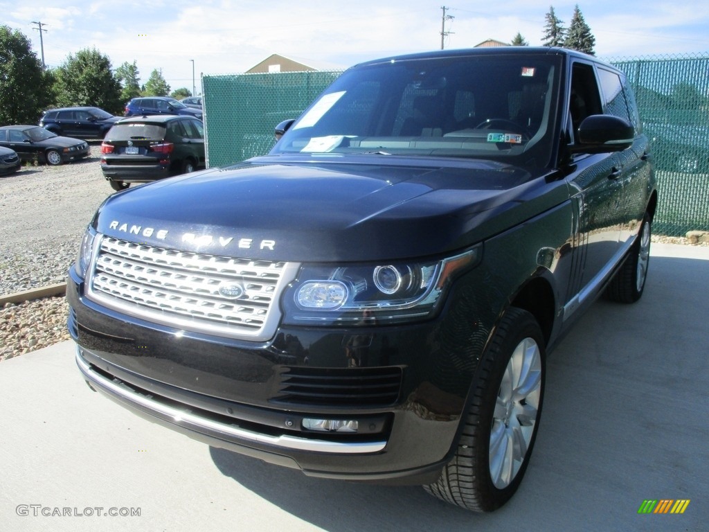 2016 Range Rover Supercharged - Santorini Black Metallic / Ebony/Ebony photo #7