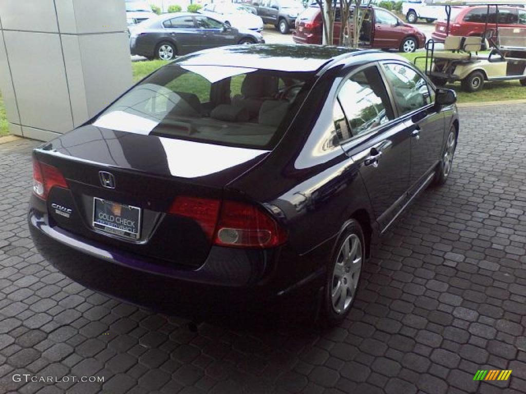 2007 Civic LX Sedan - Royal Blue Pearl / Gray photo #18