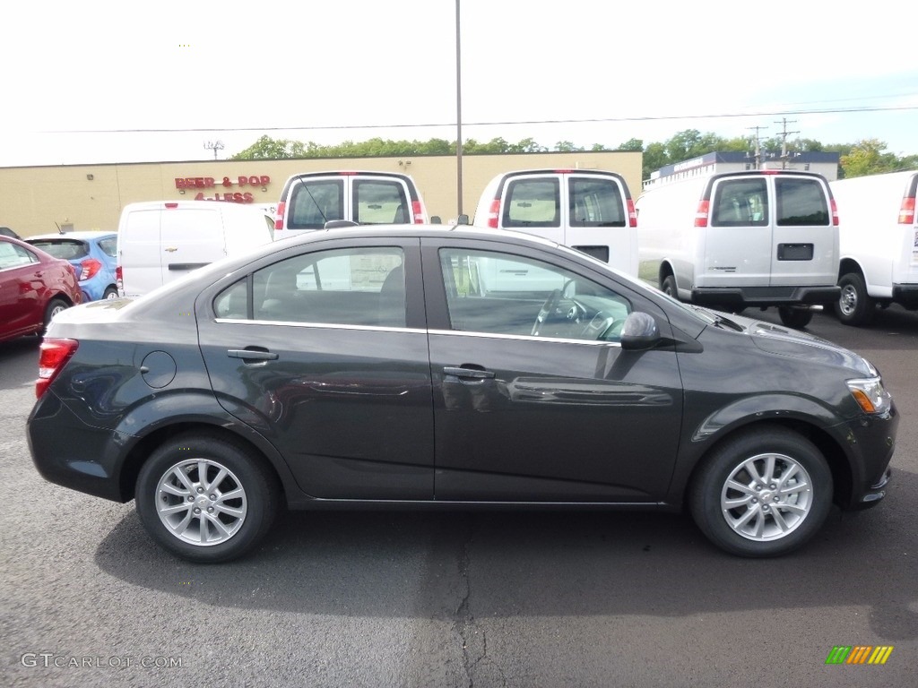 Nightfall Gray Metallic 2017 Chevrolet Sonic LT Sedan Exterior Photo #115256641
