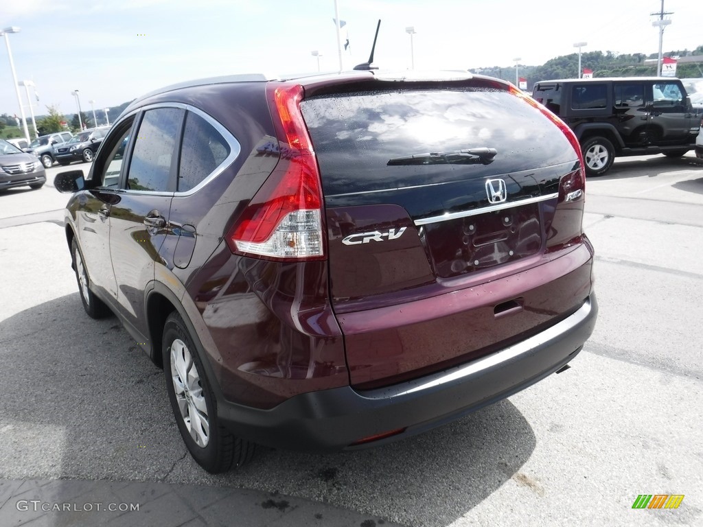 2014 CR-V EX-L AWD - Basque Red Pearl II / Gray photo #8