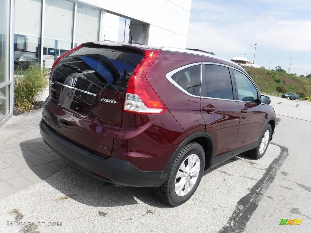 2014 CR-V EX-L AWD - Basque Red Pearl II / Gray photo #11