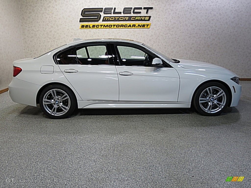 2013 3 Series 328i xDrive Sedan - Alpine White / Coral Red/Black photo #3