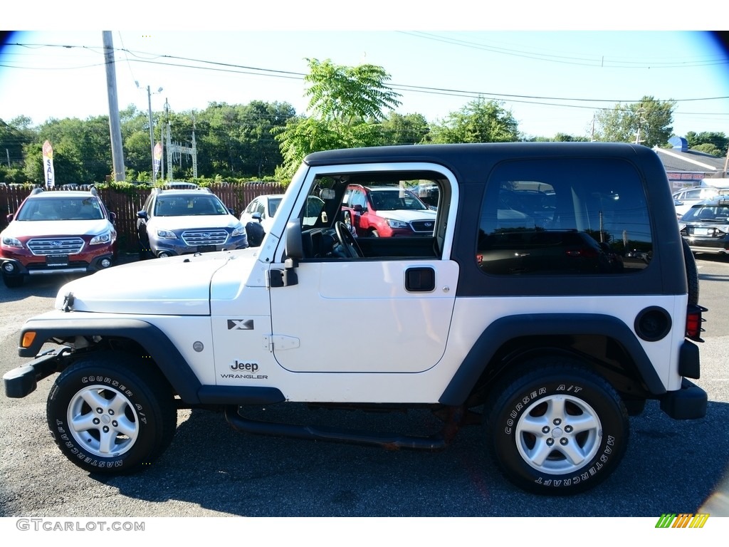 2004 Wrangler X 4x4 - Bright Silver Metallic / Dark Slate Gray photo #10