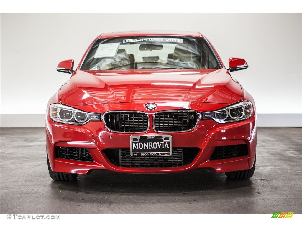 2013 3 Series 335i Sedan - Melbourne Red Metallic / Venetian Beige photo #2