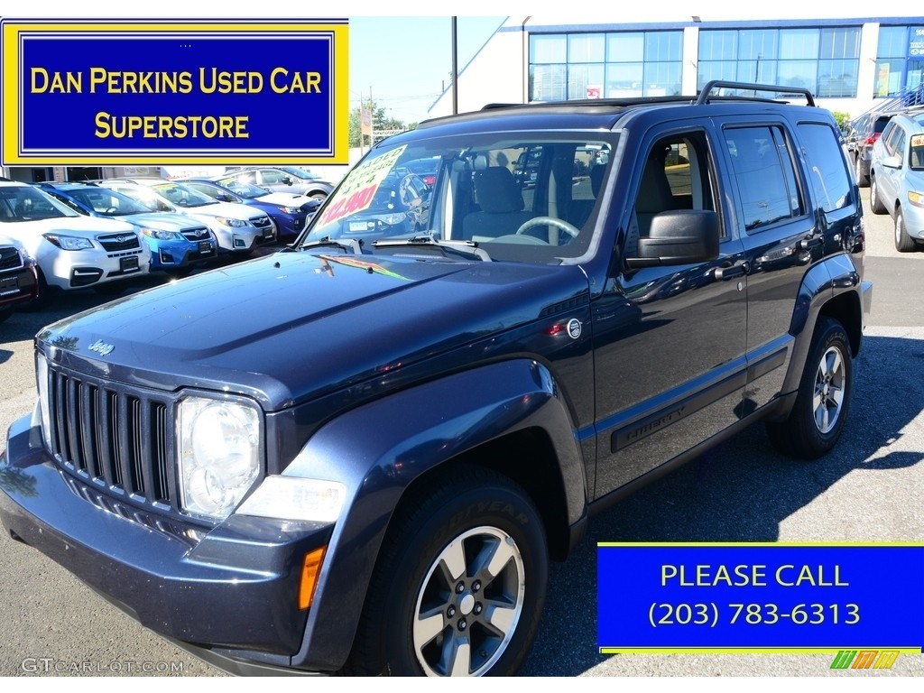 2008 Liberty Sport 4x4 - Modern Blue Pearl / Pastel Slate Gray photo #1