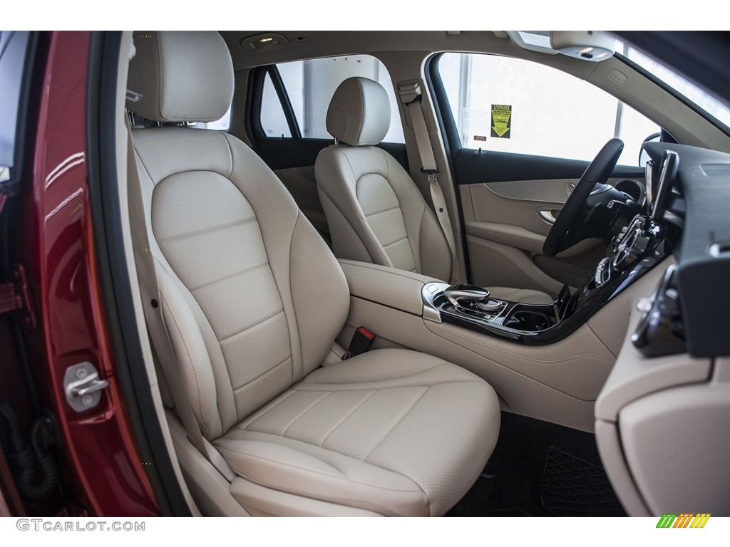 Silk Beige/Black Interior 2017 Mercedes-Benz GLC 300 Photo #115269397