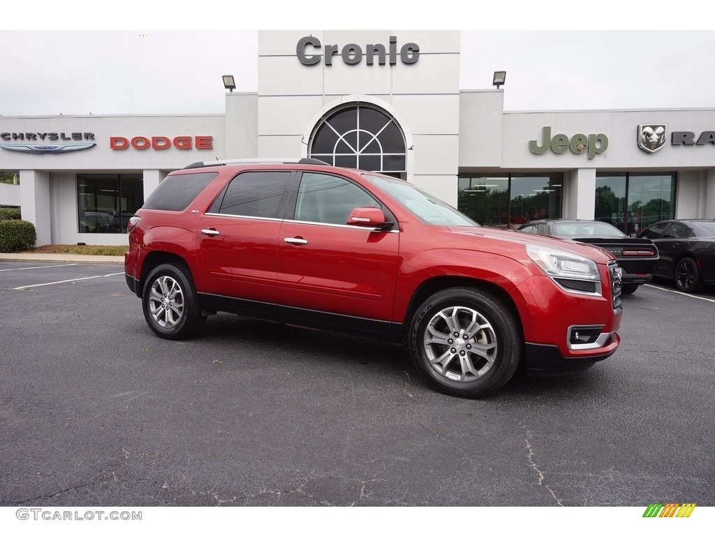 Crystal Red Tintcoat GMC Acadia