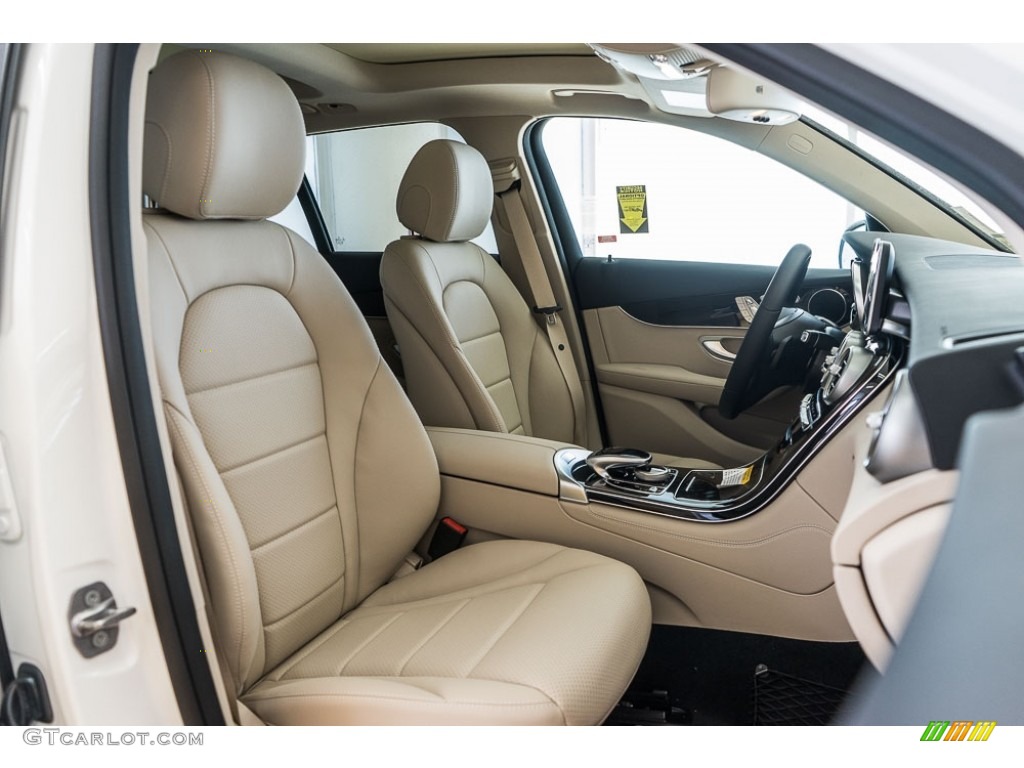 Silk Beige/Black Interior 2017 Mercedes-Benz GLC 300 Photo #115269727