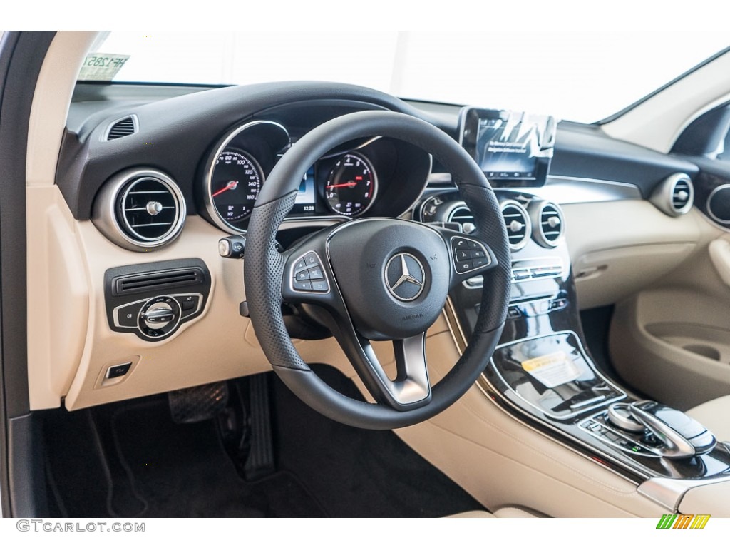 2017 Mercedes-Benz GLC 300 Silk Beige/Black Dashboard Photo #115269802