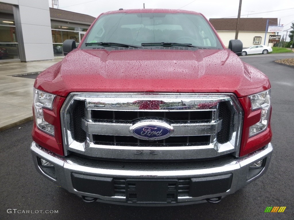 2016 F150 XLT SuperCab 4x4 - Ruby Red / Medium Earth Gray photo #2