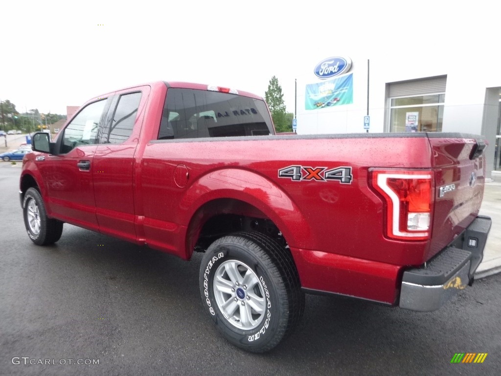 2016 F150 XLT SuperCab 4x4 - Ruby Red / Medium Earth Gray photo #8