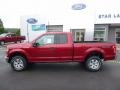 2016 Ruby Red Ford F150 XLT SuperCab 4x4  photo #9