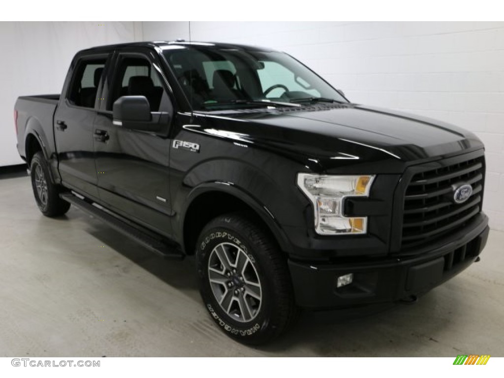 2016 F150 XLT SuperCrew 4x4 - Shadow Black / Black photo #7