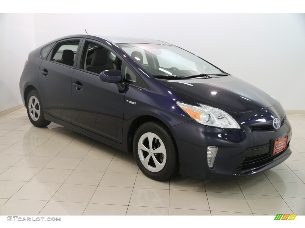 2013 Prius Three Hybrid - Nautical Blue Metallic / Dark Gray photo #1
