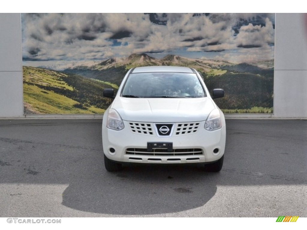 2010 Rogue S AWD - Phantom White / Black photo #6