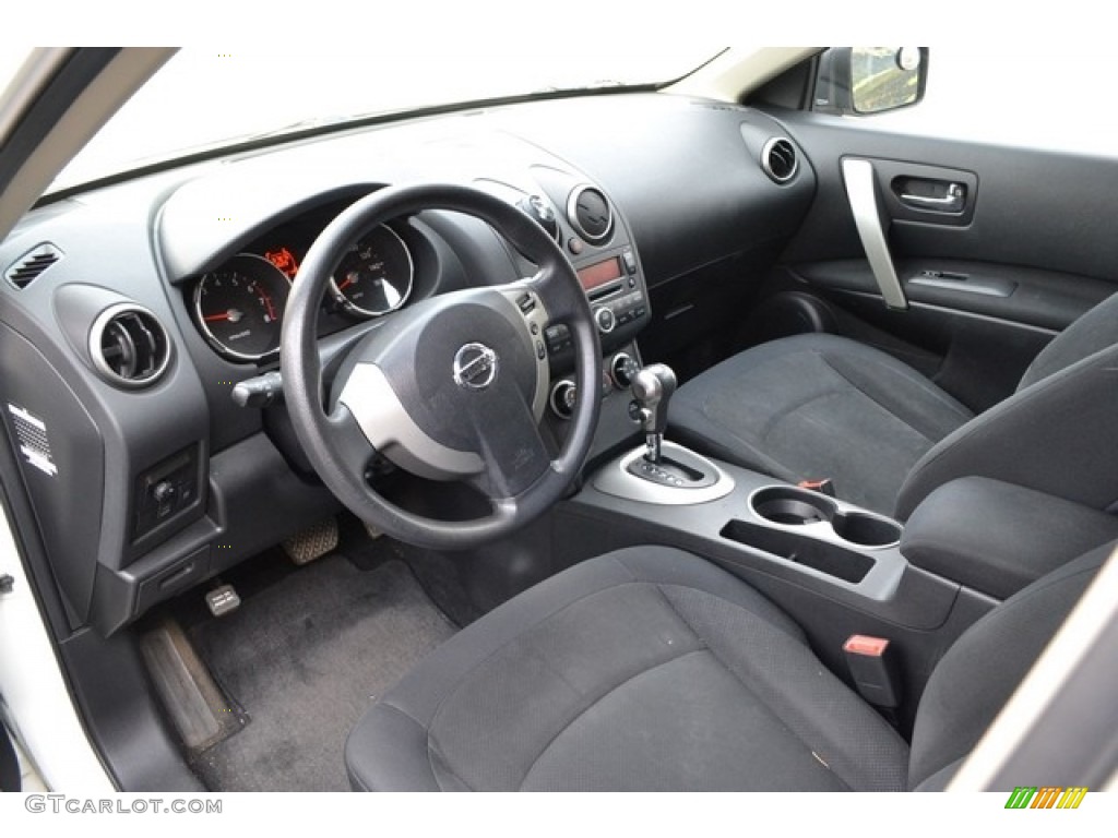 2010 Rogue S AWD - Phantom White / Black photo #7
