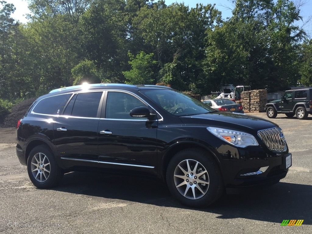 2017 Enclave Leather AWD - Ebony Twilight Metallic / Ebony/Ebony photo #3