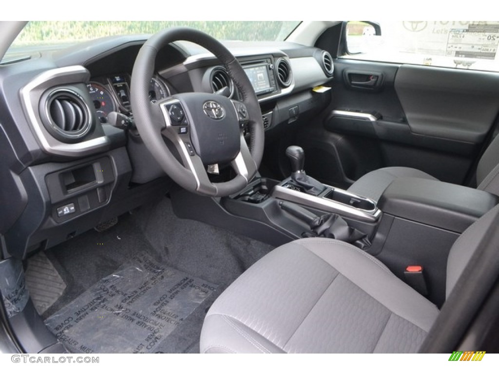 Cement Gray Interior 2017 Toyota Tacoma TRD Off Road Double Cab 4x4 Photo #115275670