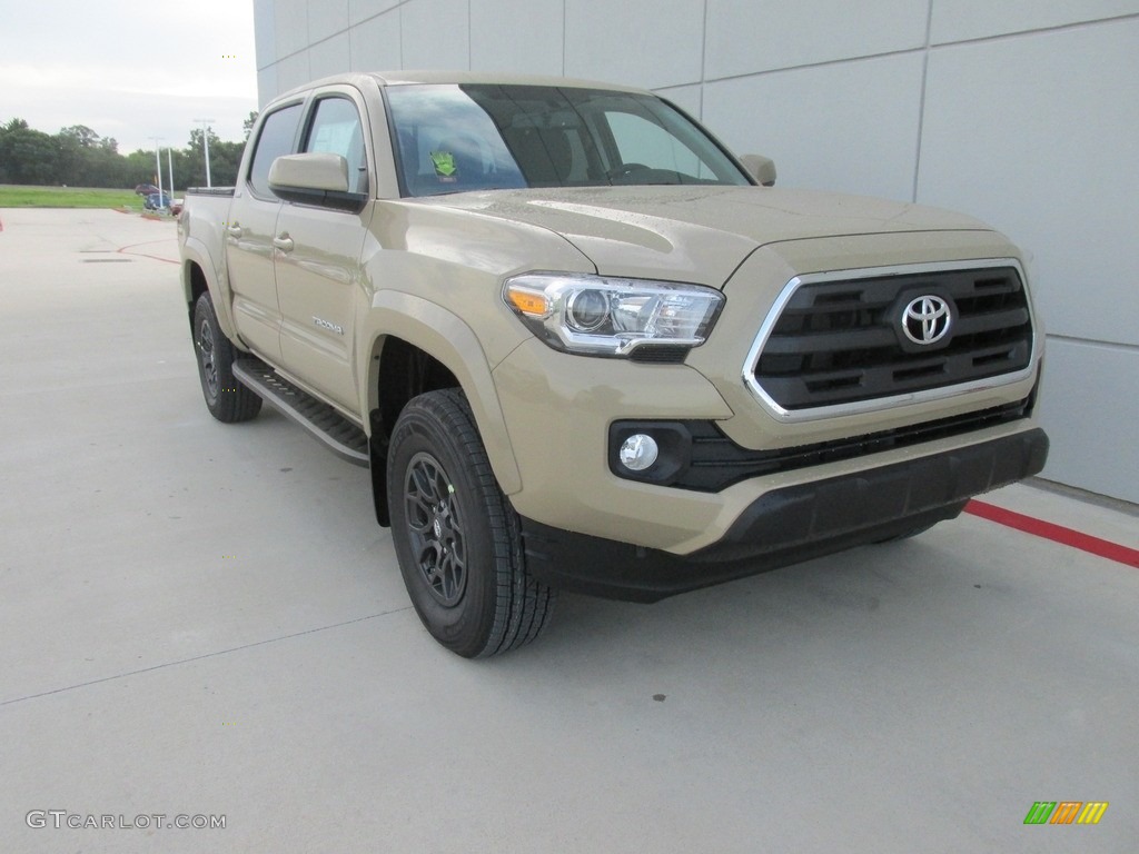 2017 Tacoma SR5 Double Cab 4x4 - Quicksand / Cement Gray photo #2