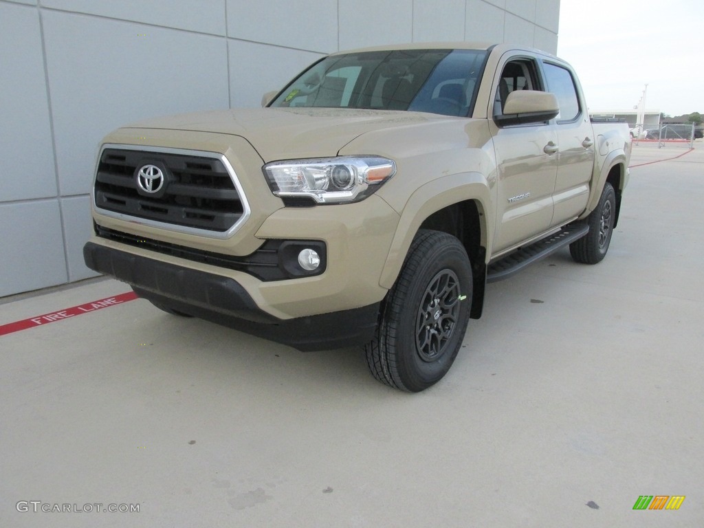 2017 Tacoma SR5 Double Cab 4x4 - Quicksand / Cement Gray photo #7