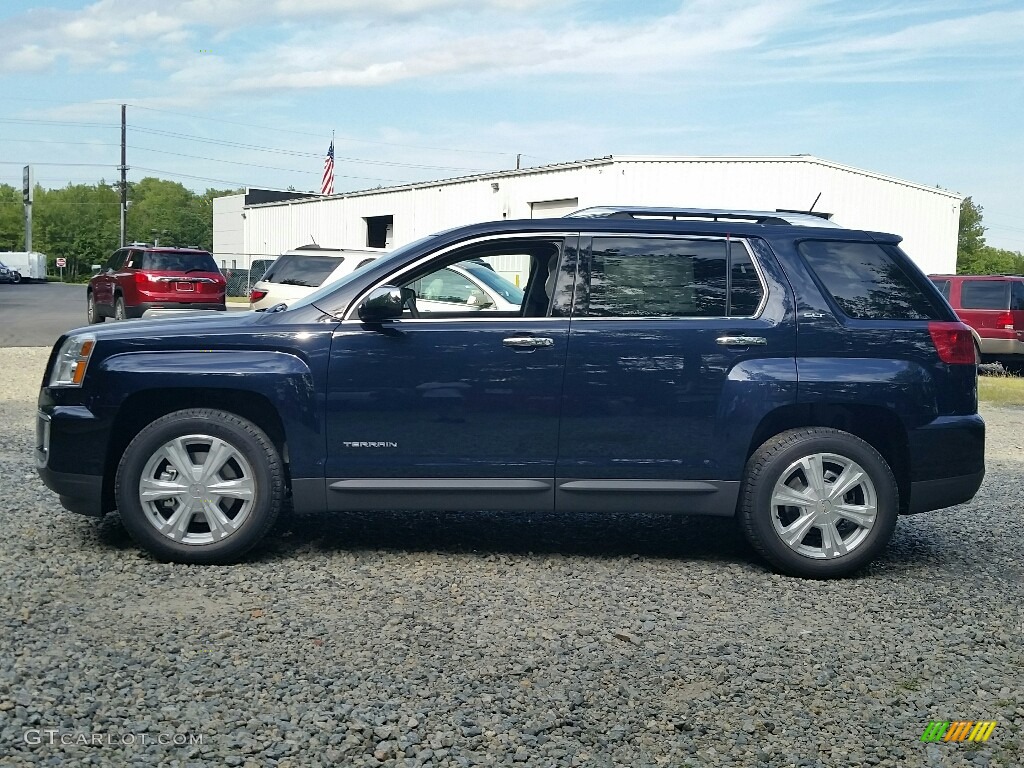 Dark Sapphire Blue Metallic 2017 GMC Terrain SLT Exterior Photo #115279453