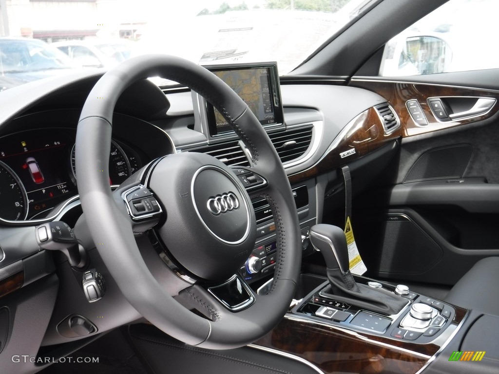 2017 Audi A7 3.0 TFSI Premium Plus quattro Black Dashboard Photo #115279672