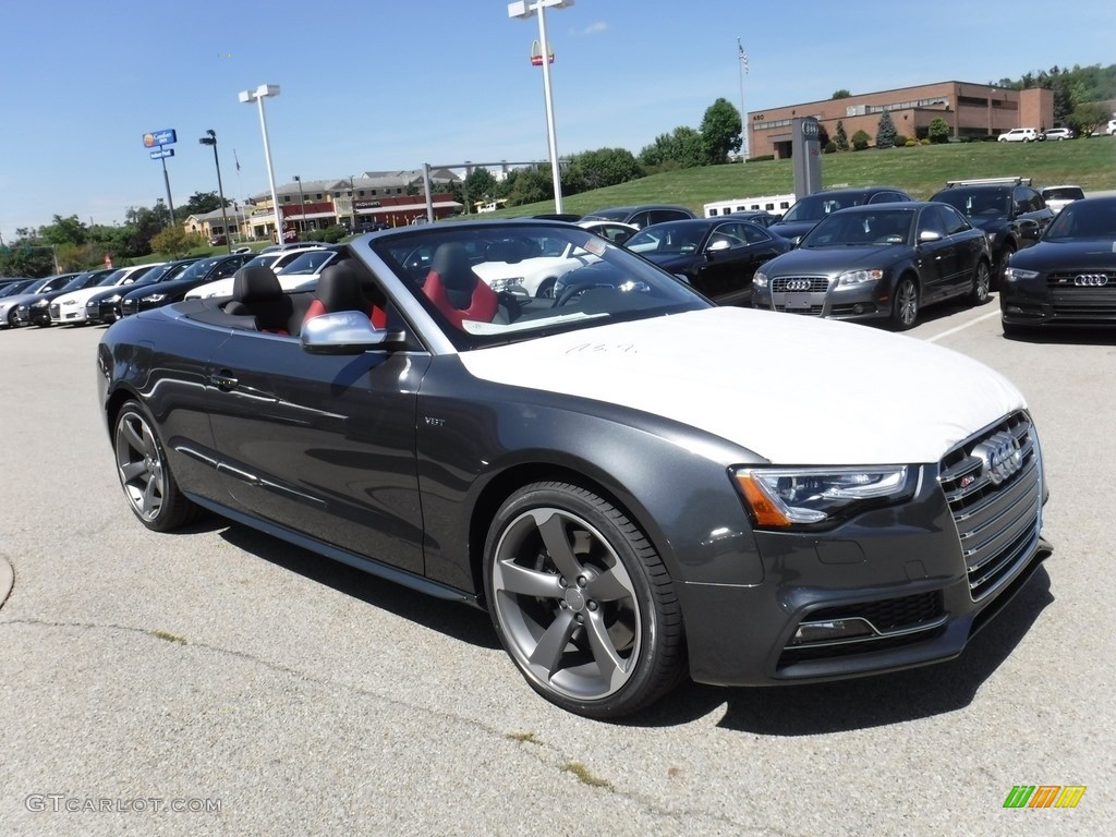 Daytona Gray Pearl 2017 Audi S5 3.0 TFSI quattro Cabriolet Exterior Photo #115280480