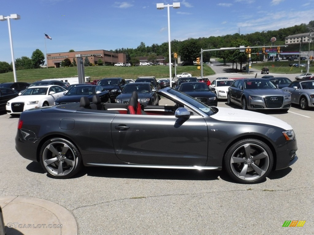 Daytona Gray Pearl 2017 Audi S5 3.0 TFSI quattro Cabriolet Exterior Photo #115280506