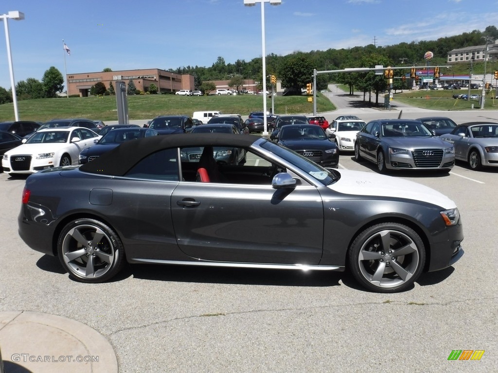 Daytona Gray Pearl 2017 Audi S5 3.0 TFSI quattro Cabriolet Exterior Photo #115280533