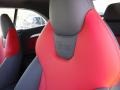 2017 Audi S5 Black/Magma Red Interior Front Seat Photo