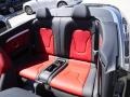 2017 Audi S5 Black/Magma Red Interior Rear Seat Photo