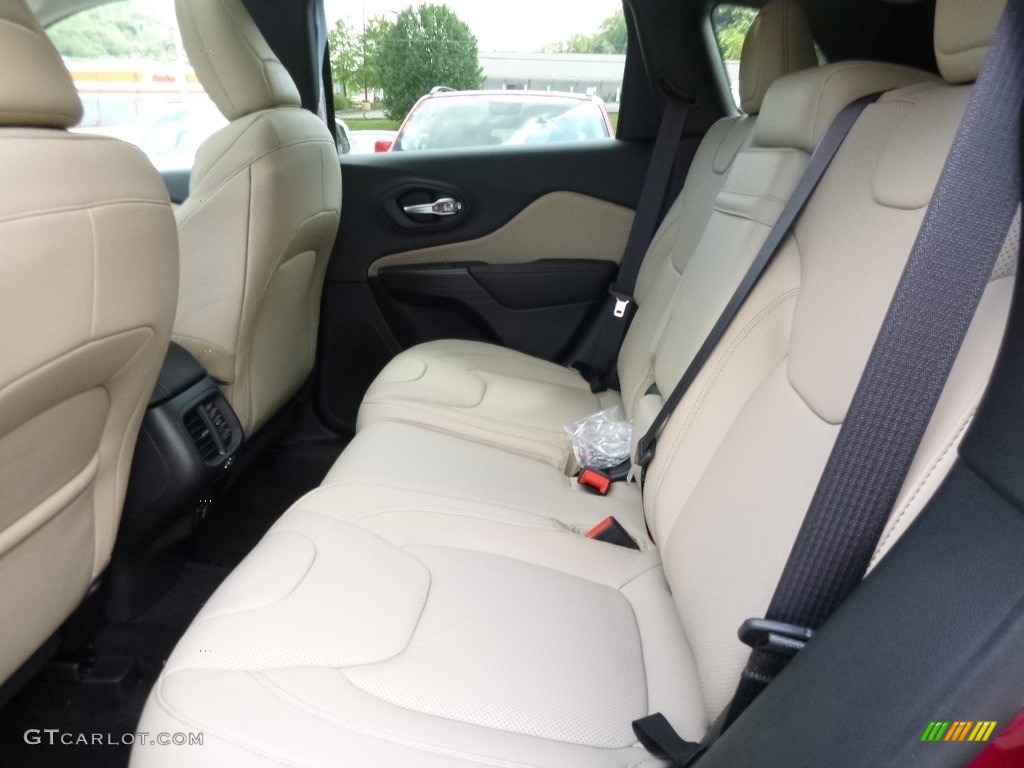 Black/Light Frost Beige Interior 2017 Jeep Cherokee Limited 4x4 Photo #115281352