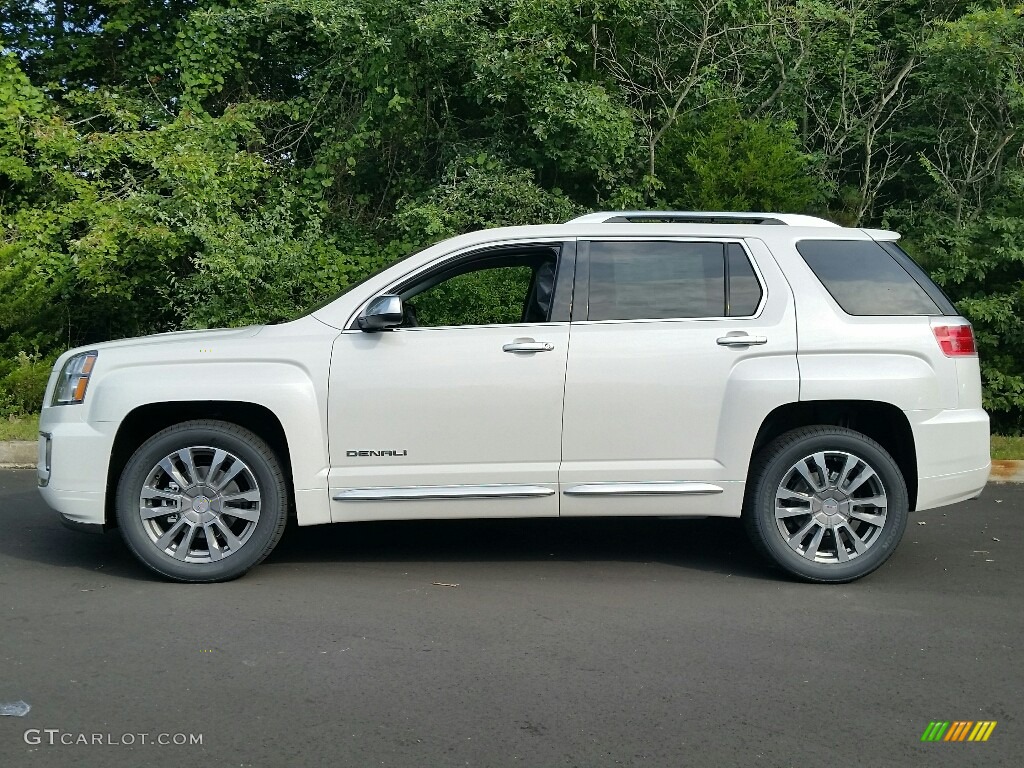 White Frost Tricoat 2017 GMC Terrain Denali AWD Exterior Photo #115281418