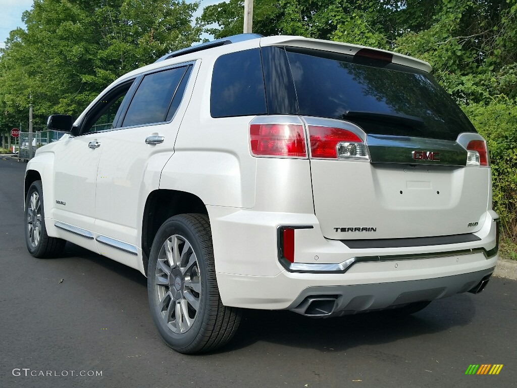 White Frost Tricoat 2017 GMC Terrain Denali AWD Exterior Photo #115281451
