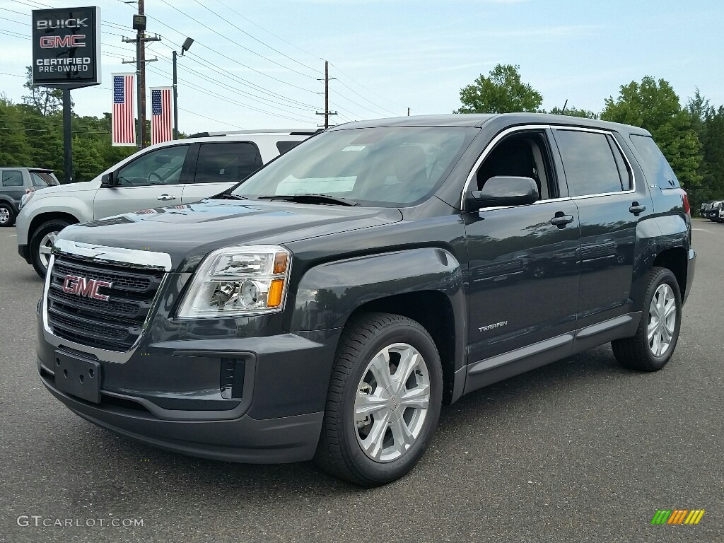 Graphite Gray Metallic 2017 GMC Terrain SLE Exterior Photo #115281940