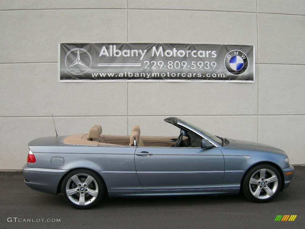 2006 3 Series 325i Convertible - Quartz Blue Metallic / Grey photo #12