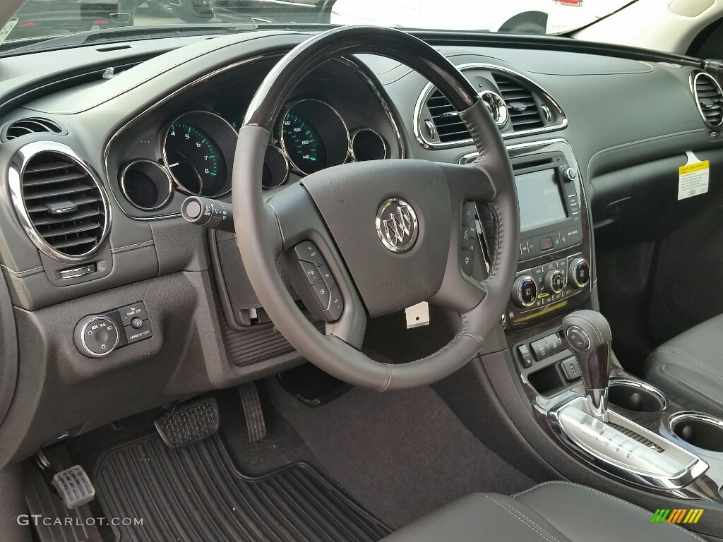 2017 Enclave Leather AWD - Iridium Metallic / Ebony/Ebony photo #7