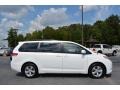 2014 Super White Toyota Sienna LE  photo #2