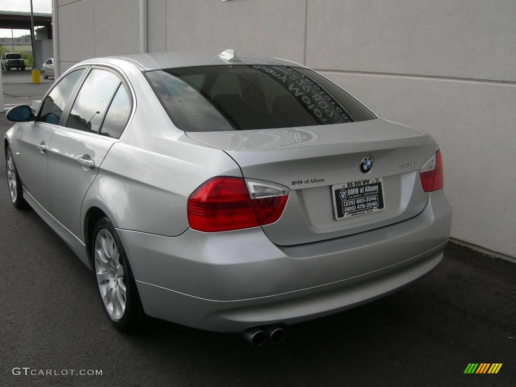 2006 3 Series 330i Sedan - Titanium Silver Metallic / Black photo #4