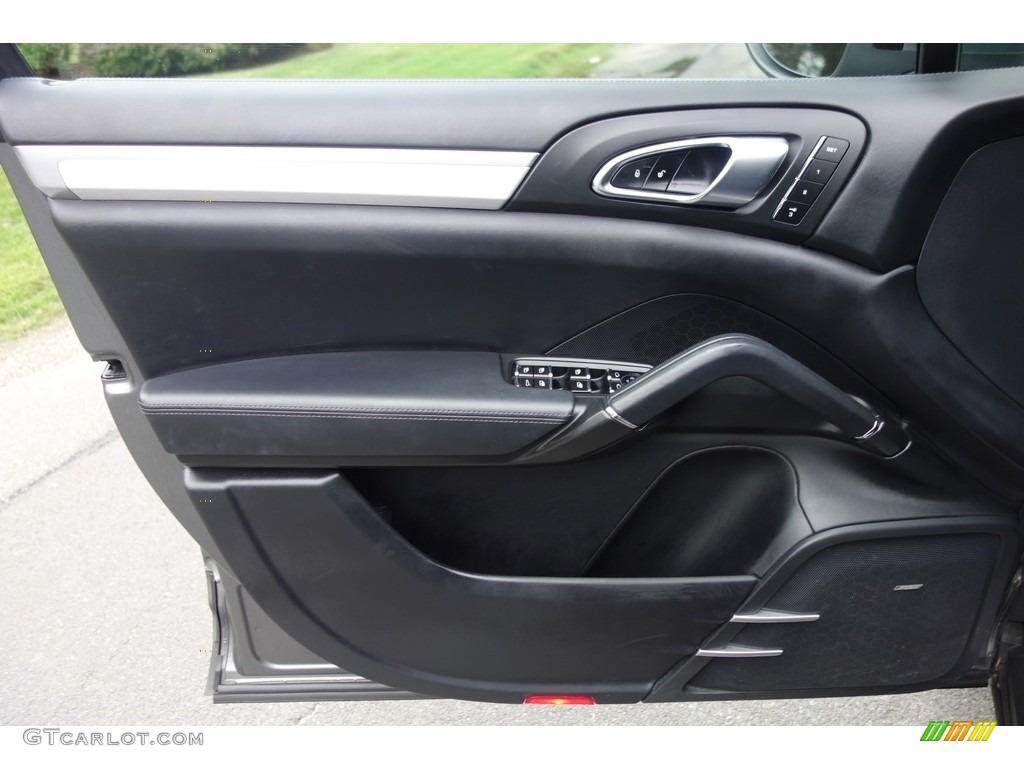 2014 Porsche Cayenne Turbo Black Door Panel Photo #115285855