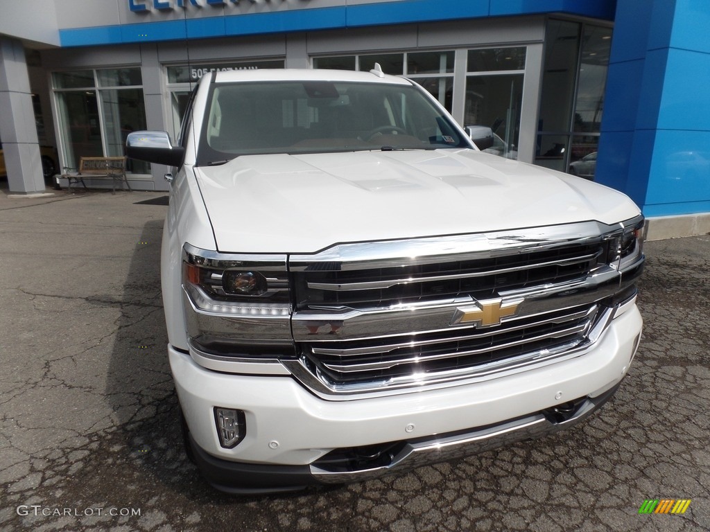 2017 Silverado 1500 High Country Crew Cab 4x4 - Iridescent Pearl Tricoat / High Country Saddle photo #2